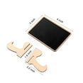 thumbnail image 2 of Mini pizarras | Juego de 12 etiquetas pequeñas para comida con soporte | Pizarras de mensajes de 10 x 7,5 cm para fiestas, restaurantes o cafeterías | Tarjetas para números de mesa y nombres, 2 of 6