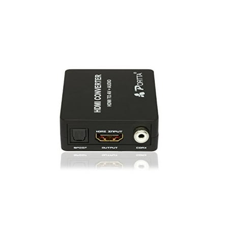 HDMI to AV Composite & Audio Coax Mini Converter v1.3 for 1080p TV PC and