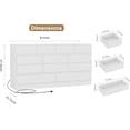 thumbnail image 2 of 12 Drawer Dresser for Bedroom, 61 in Long Modern White Dresser TV Stand with Charging Station, Large Wooden Chest Od Drawers for Nursery, Closet, Living Room, 2 of 8