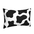 thumbnail image 2 of Daiia Cow Print Black White Bedding Waterproof Pillow Protector Zippered Queen – Bed Bug Proof Pillow Encasement-14"x20", 2 of 9
