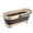 Beige, variant on Collapsible Mop Bucket with Handle, 17L/4.2 Gallon Small Foldable Bucket for House Cleaning, Car Washing, Camping Portable Rectangular Handy Basket Plastic Bucket for Cleaning Mop