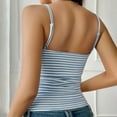 thumbnail image 3 of DuoJiaJ Women's Spring And Summer Striped Contrasting Base Casual Vest With Camisole Top Seamless Workout Tank Tops for Women, 3 of 5