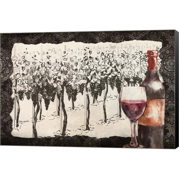 Great Art Now Vineyard View 7 by Kimberly Allen, Canvas Wall Art, 18W x 12.5H