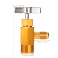 thumbnail image 4 of Miangastore WINOMO Distributeur de Canettes R-134a Robinet Réfrigérant CA Filetage ACME 1/2 Pouces Outil Ouvre-Bouteille, 4 of 8