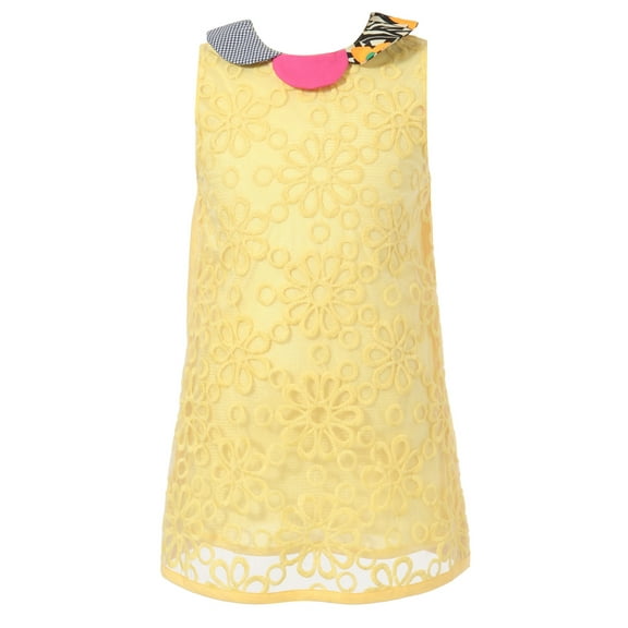 Richie House Girls' Dress With Fancy Fashion Collar RH1680