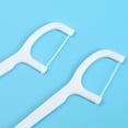 thumbnail image 2 of M Buder Polymer Dental Floss Picks, Portable Tooth Cleaner Toothpicks, Bow-Shaped Design, 50 Count / 50 pcs, 2 of 4