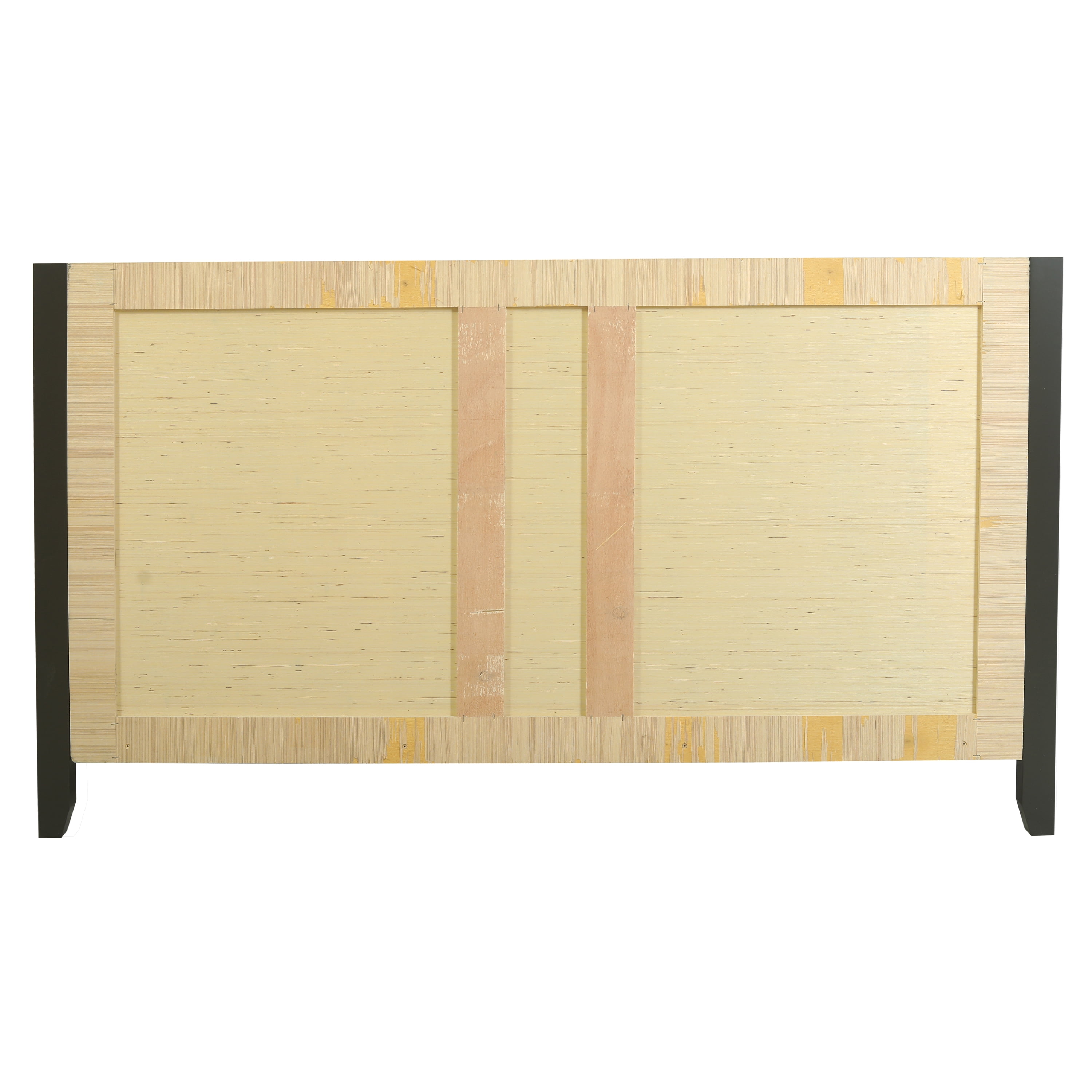 Design House Dawson 60-Inch Bathroom Vanity Cabinet, Ready to Assemble, 4-Door 3-Drawer Freestanding, Comfort Height 34 in., Sherwin-Williams® Iron Ore, Matte Black Hardware, 228453-IO-RTA