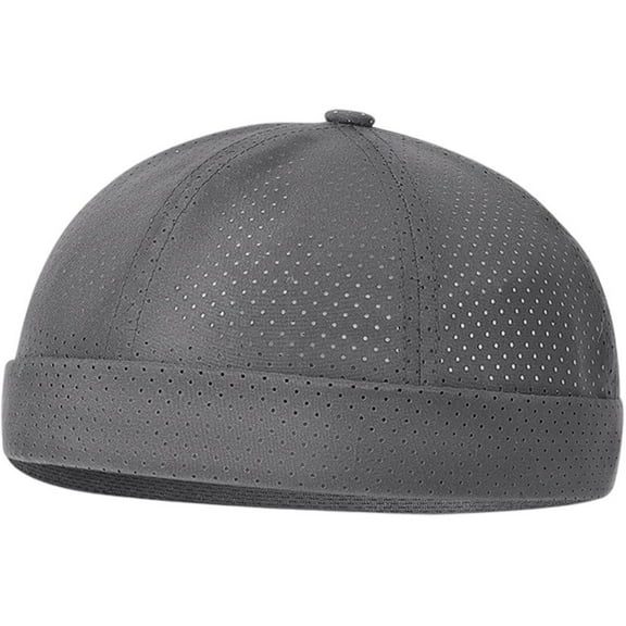 Brimless Hat Breathable Skull Cap Mesh Beanie Hat Casual Unisex Fisherman Cap Summer Brimless Skull Cap