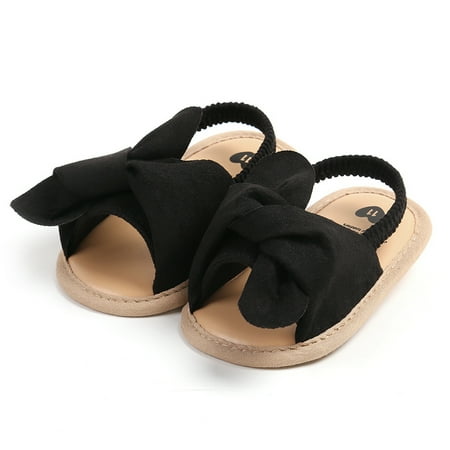 Awevudst Infant Baby Girls Sandals Cute Bowknot Anti-Slip Soft Sole Shoes