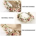 thumbnail image 4 of BRIGHTFUFU Tocado floral delicado Tocado Elirband Moda Mujeres Flores de novia Diadema, 4 of 8