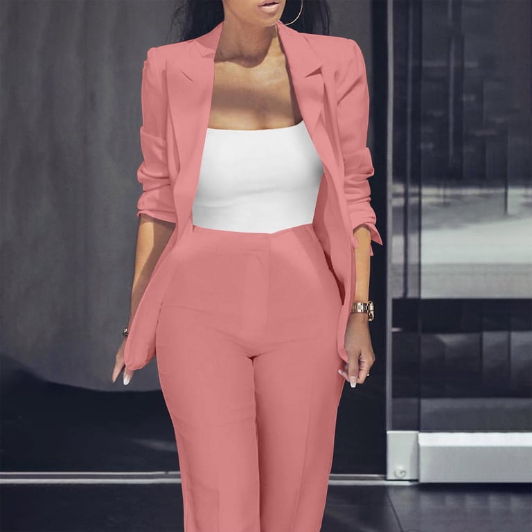 2 piece women's dress suits White Single-Breasted Suit 2-Piece 1 inch = 2.54 cm 2 Piece Suit for Women