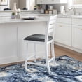 thumbnail image 3 of Linon Flynn White Counter Stool Uph Seat, 3 of 18