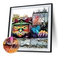 thumbnail image 2 of Cuadros Decorativos 5D DIY taladro cuadrado completo diamante pintura el tigre buildMosaic Tmvgtek embutido en tela, 2 of 9