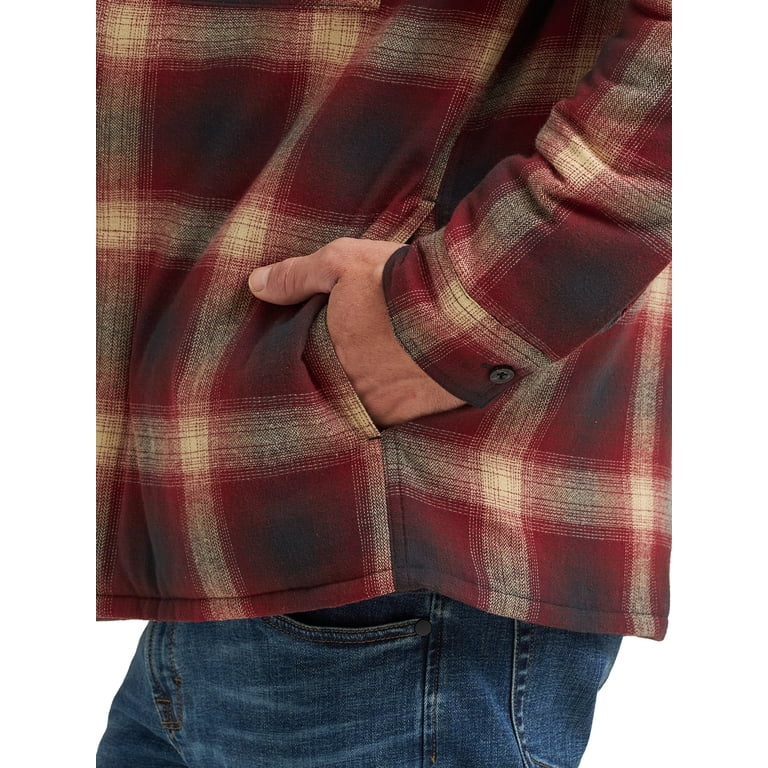 Wrangler Men's Heavyweight Hooded Shirt Jacket photo 5