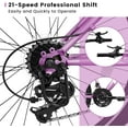 thumbnail image 6 of Ecarpat Women's 26 Inches Mountain Bike with 21-Speed Disc Brake, 6 of 19