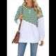 thumbnail image 3 of Sudadera Tipo Túnica A Rayas con Bloques de Color para Mujer, de Larga y Cuello Redondo, Holgada y Verde y M, 3 of 9
