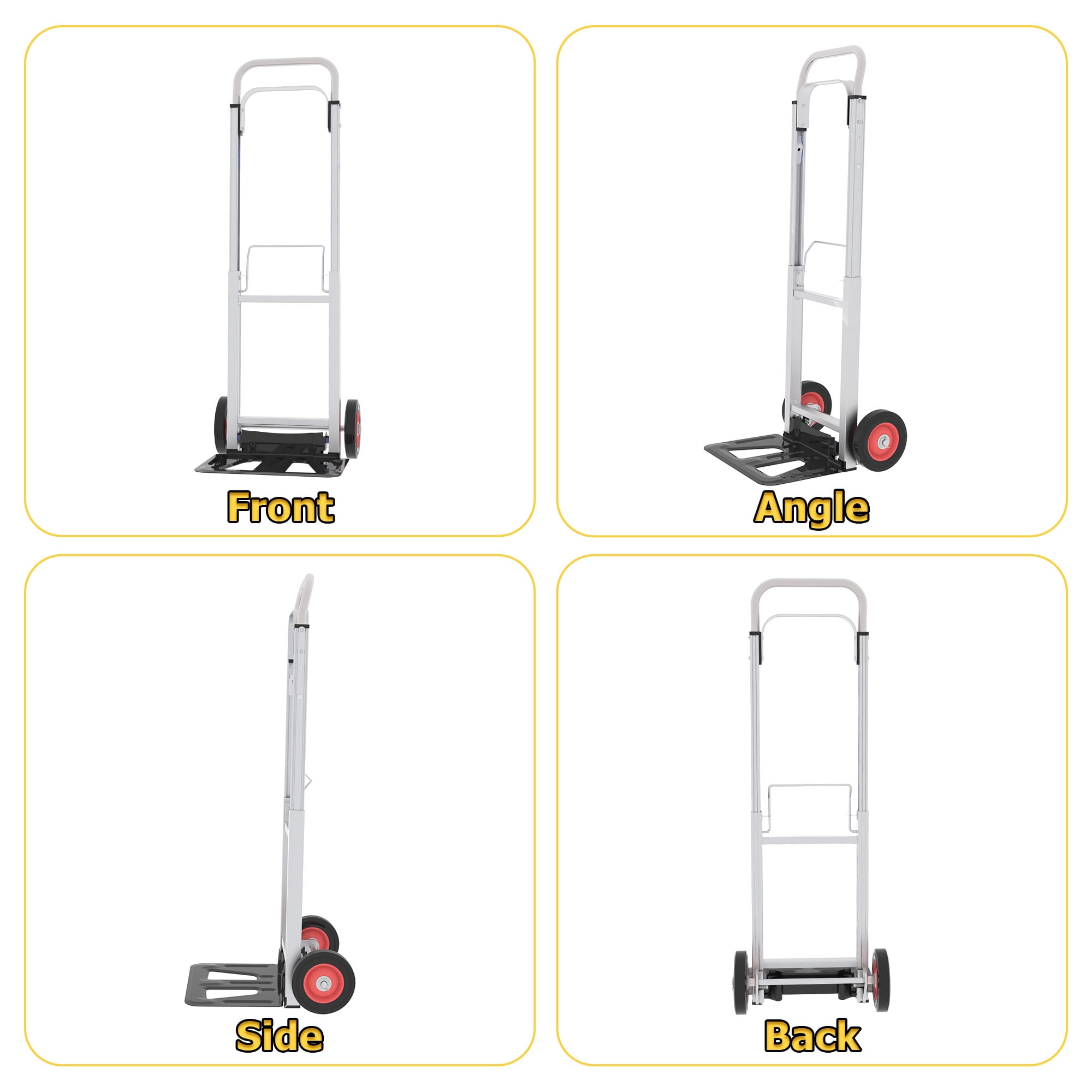 Lightweight Small Handtruck Dolly 90kg Load Capacity with Easy Assembly for Furniture and Heavy Objects