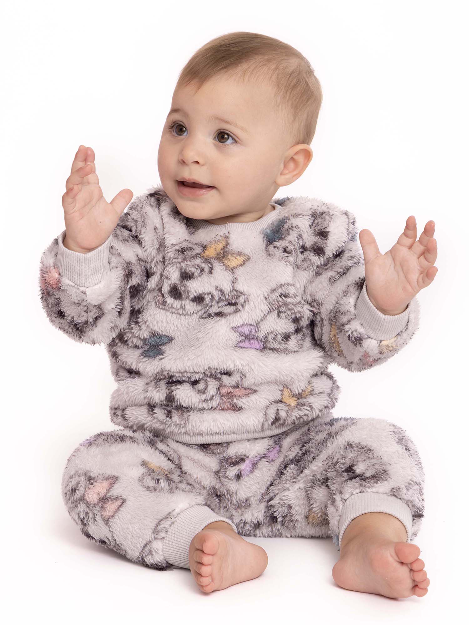 Disney 101 Dalmatians Baby Boys Long Sleeve Top and Pants Faux Sherpa Set, 2-Piece, Sizes 0/3-24 Months - image 2 of 7