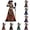 c-Orange, variant on Halloween Dresses for Women Plus Size Gothic Print V Neck Long Sleeve A Line Maxi Dress Flowy Halloween Costume for Party