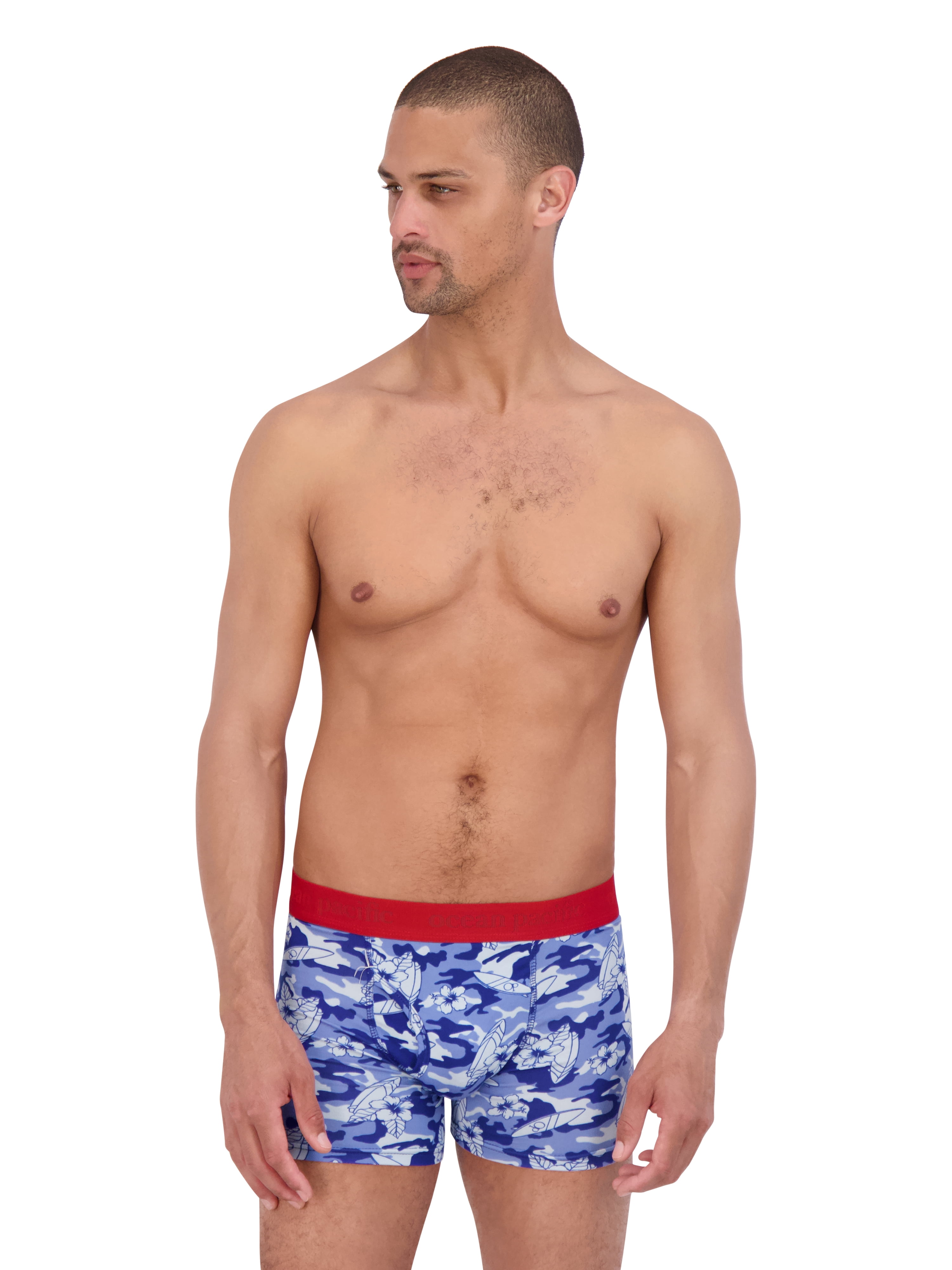 Ocean Pacific Men's Brushed Poly Boxer Briefs, 2-Pack, Sizes S-XL