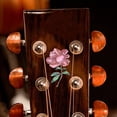 thumbnail image 4 of Pegatinas profesionales para guitarra eléctrica, color rojo Flor roja, 4 of 9