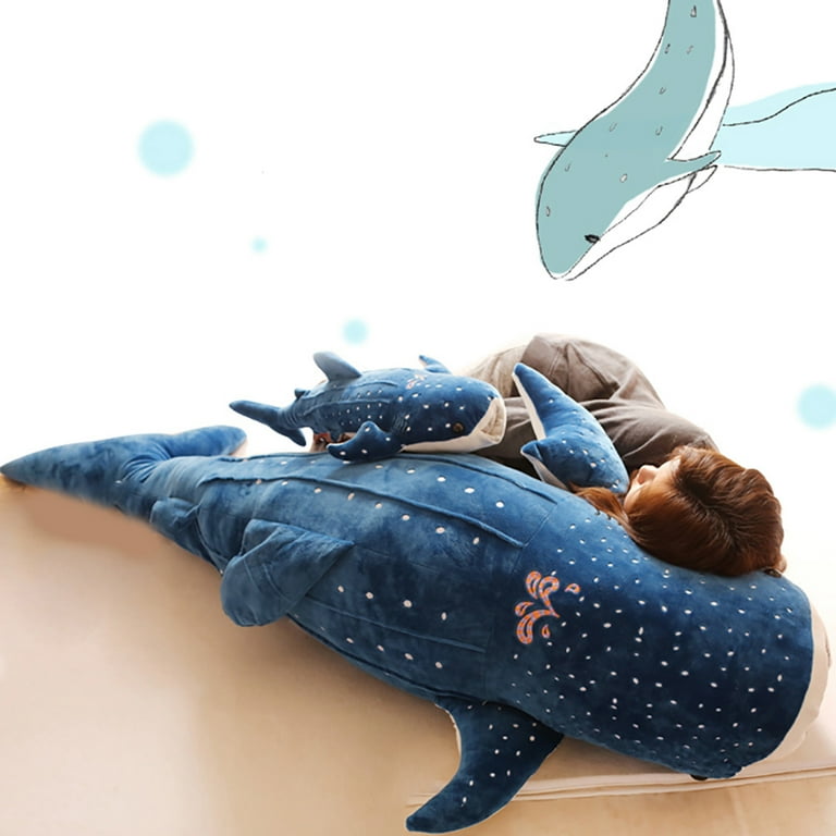 Plush Cute Shark Toy Big Fish Cloth Doll Whale Soft Stuffed Sea Animals for  Children Birthday Gift 