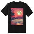 thumbnail image 2 of Plus Size Shirt for Women Black Tops for Women Short Sleeves Shirt for Women Vaporwave 3 T Shirt Crewneck Shirt for Women 5XL, 2 of 5