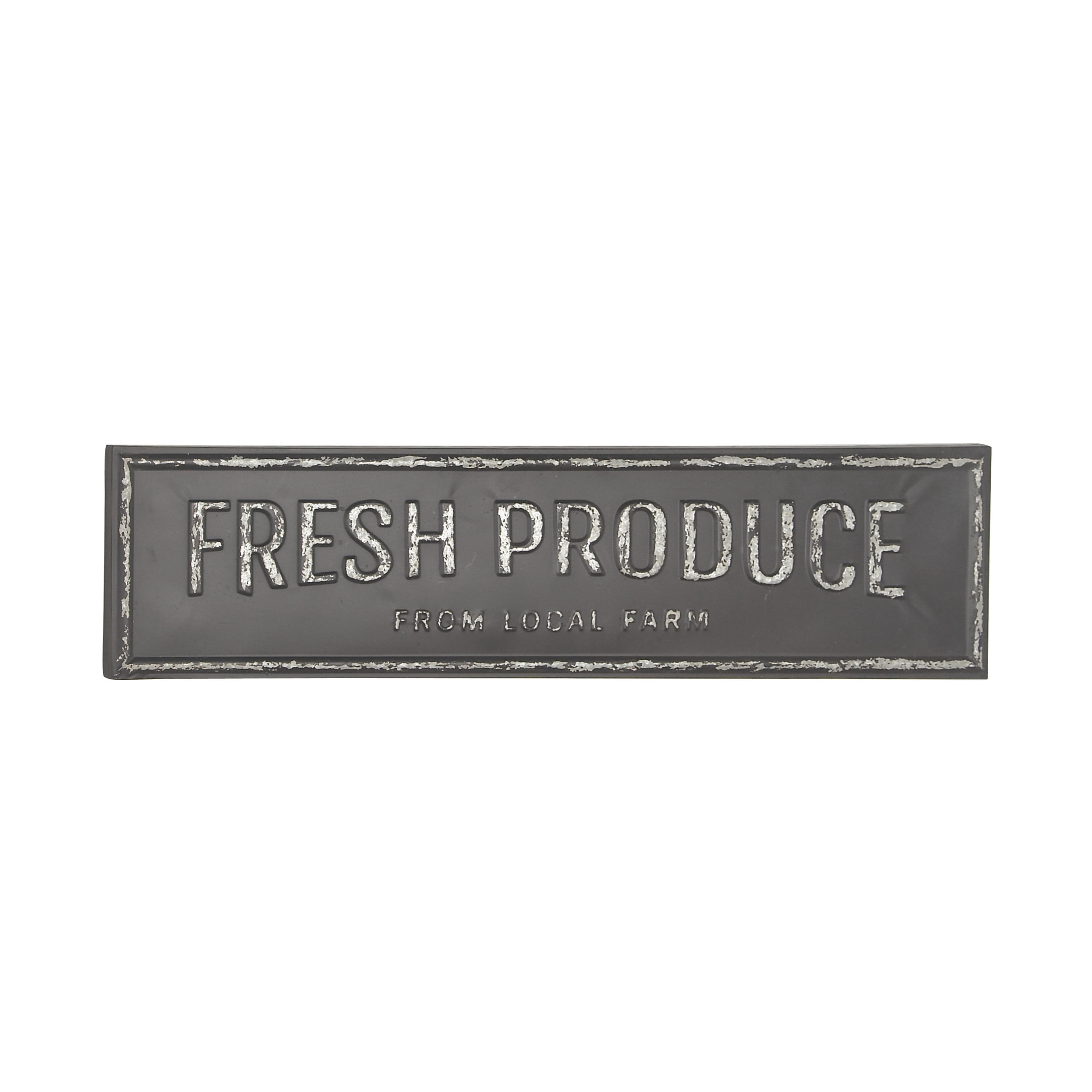 DecMode Indoor Brown Metal Farmhouse Sign Wall Decor