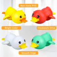 thumbnail image 3 of Juguetes de baño para bebés pequeños, 4 piezas de juguetes de baño de animales de pato, juguetes de cuerda para niños y niñas, flotante Sincero  Hogar, 3 of 5