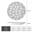 thumbnail image 2 of Yiaed Rabbit And Cloud Print Bone China Decorative Plate Ceramic Dinner Plates Art Crafts with Display Stand-8in, 2 of 6