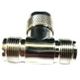 thumbnail image 3 of Liberty CB Accessories 48437 CB Radio UHF "T" Coax Cable Connector (Female-Male-Female), 3 of 4
