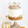 thumbnail image 2 of Adornos para cupcakes de calabaza pequeña, cumpleaños de Acción de Gracias, baby shower, decoraciones para fiestas temáticas de otoño, suministros para revelar género, juego de 24 (rosa y azul), 2 of 6