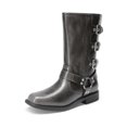 thumbnail image 1 of Botas DREAM PAIRS para Niñas Altas hasta la Rodilla Estilo Motociclista Gris Oscuro, 1 of 5