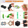 thumbnail image 4 of 12 Pieces Sensory Fidget Toys Set Infinity Fidget Cube Toys Handheld Mini Popping Fidget Toy for Stress Relief and Anti-Anxiety Tools Bundle, Stress Relief Hand Toys Party Favor, 4 of 7
