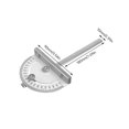thumbnail image 4 of Table Saw Angle Ruler Meter Measure Protractor Ruler 180 Degree Guage Goniometer Stainless Steel Woodworking Measurement Tool ,Woodworking Protractor, 4 of 6