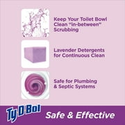 Ty-D-Bol Bleach-Free Toilet Bowl Cleaner Tablets, Unscented, 1.4 oz, 5 Pack