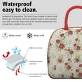 thumbnail image 3 of Lunch Bag Lunch Box for Women Reusable Insulated Lunch Cooler Bags,Large Capacity for Work Travel Picnic,Water-Resistant Pioneer Colorful Floral Lunch Tote Bag Gifts for Woman Mom Red, 3 of 6