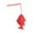 Red, variant on Fish Shaped Silicone Tea Infuser | Long Handle Strainer | Red Reusable Filter for Loose Leaf Tea & Teacups