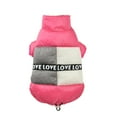thumbnail image 3 of Waterproof Small Dog Coat Pet Clothes Winter Warm Dogs Jacket Cats Apparel Fashion Print Puppy Costume Chihuahua French Bulldog (Red,10), 3 of 6