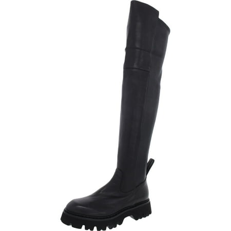 

DKNY Womens Hope Slip On Leather Knee-High Boots
