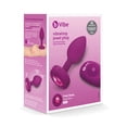 thumbnail image 1 of B-vibe Remote Control Vibrating Jewel Plug (s/m) - Fuchsia, 1 of 5