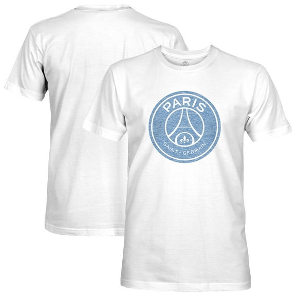 Men's 1863FC White Paris Saint-Germain Mono Badge T-Shirt