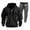 Black -AE07, variant on Mens Sweatsuits 2 Piece Set Cargo Pullover Sweatpants Zip Up Hoodie Sets Work Out Casual Athletic Joggers Tracksuits Khaki XL