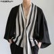 thumbnail image 2 of INCERUN Tops 2024 estilo coreano nuevas camisas sueltas a rayas en contraste para hombres ropa de calle informal para hombre blusa tipo cárdigan de manga larga S-5XL, 2 of 5