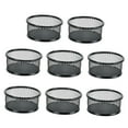 thumbnail image 4 of UPGRATOR 8Pcs Paperclip Holder Mesh Tube Iron Black for Desk Accessories Storage Holders 11.8*3.5*1.6in, 4 of 8
