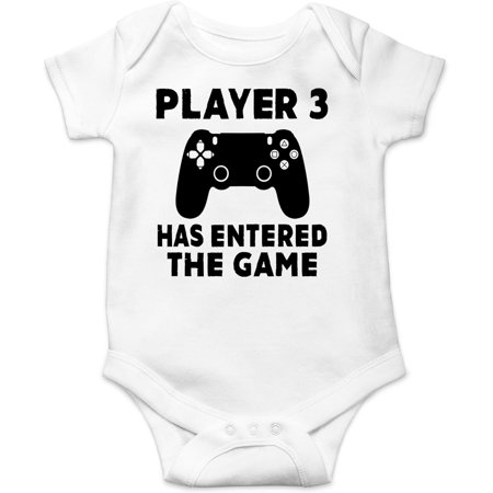 

Player 3 Has Entered The Game Baby Bodysuit Funny Adorable Infant Cute Outfit for Boys Girls
