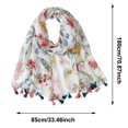 thumbnail image 4 of LILIYA Scarf for Women Lightweight Soft Floral Leopard Bohemian Printed Scarves Fashion Fall Winter Sun-proof Shawl Wrap with Fringe 2026, 4 of 4