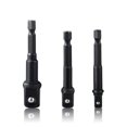 thumbnail image 1 of Taladro Socket Adaptador Hex Shank To Square Impact Driver Extension Bits Kit Craftsman Spring Locking Reemplazo Reducer Herramienta Mano 3pcs Extension Bits sidaley TO001481-01, 1 of 7