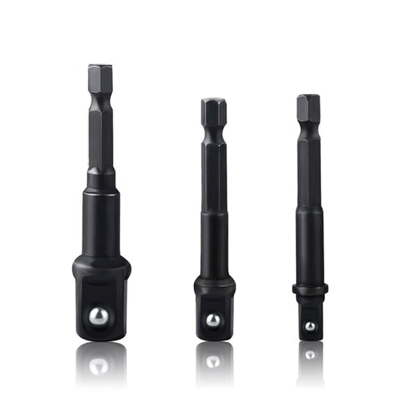 Taladro Socket Adaptador Hex Shank To Square Impact Driver Extension Bits Kit Craftsman Spring Locking Reemplazo Reducer Herramienta Mano 3pcs Extension Bits seitruly TO001481-01