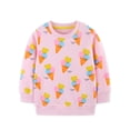 thumbnail image 2 of Chandail à Capuchon Décontracté en Tricot pour Filles avec Imprimé Mignon, Col Rond, chandail pour Jeu Quotidien et École, 2 of 7
